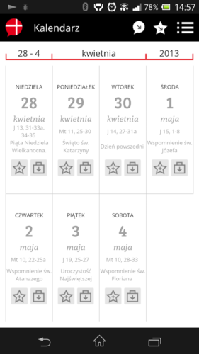Aplikacja - Modlitwa w drodze 04
